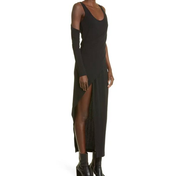 ECKHAUS LATTA Slash Asymmetric Cotton Tank Dress Sz M - Picture 4 of 14